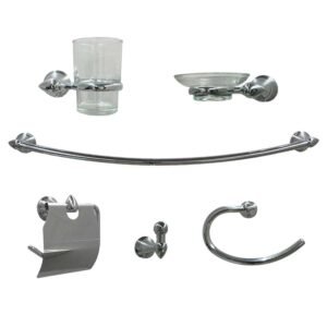 JUEGO DE ACCESORIOS ANBEC CROMADO