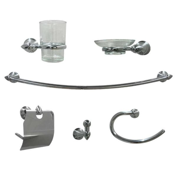 JUEGO DE ACCESORIOS ANBEC CROMADO